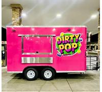 Food Truck, Fast Concession Trailer in vendita - Piccolo food trailer completamente attrezzato con cucina attrezzata, attrezzatura per camion del caffè e carrello per la vendita di hot dog