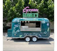 Food Truck, rimorchio alimentare personalizzato per piccole imprese | Cucina mobile con parapetto fornita direttamente dal produttore | Marketing per hamburger, pizza e bevande