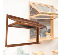 Food Truck Service Outdoor Replacement Windows Vertical Sliding Service Window for Food Truck, Vending Stand, Business Kitchen Use(WxH: 26x46in/66x117cm)