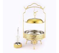 Food Warmer Stainless Steel Chafer Chafing Dishes Buffet Set Rectangular Buffet Stove Buffet Warmer Sets for Home And Restaurant Use (Stainless Steel 4L)