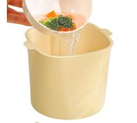 Food Waste Trash Can - Small Double-Layer Garbage Catcher Bin, Countertop Compost Pail With Lid, Odor Sealing Removable Inner Bucket | For Kitchen Dining Room Living Room