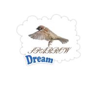 Food Wings Sparrows Birds Adesivi Citazione Sogno Decalcomanie in Vinile