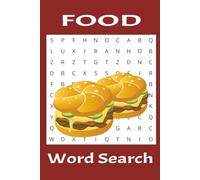FOOD Word Search: Puzzle Book for Adults 55+ Fun Puzzles 6x9 Size, 495 Unique Words for a Brain Boosting Workout