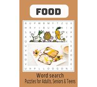 Food Word Search Puzzle Book: Word Searches with Easy to Read Print about Food & cuisine ,cooking, food lovers and More | 6x9 inches, 110 Pages | 50+ ... Gift of Vacations, Holidays and Free Times