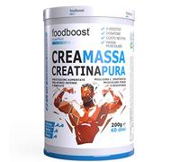 foodboost creatina monoidrata pura in polvere 200g - forza e resistenza durante attività fisica intensa, pre workout - ottima con proteine in polvere - marchio di fiducia italiano - 60 DOSI