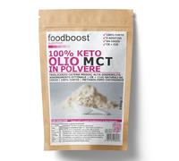 foodboost Olio MCT in Polvere 200 g da Cocco per Dieta Chetogenica | Trigliceridi a catena media C8-C10 da cocco, Senza additivi, Con dosatore, Per caffè e frullati keto