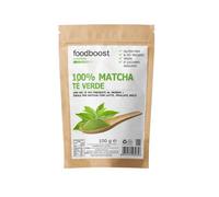 FOODBOOST Tè Matcha Verde Giapponese in Polvere 100g - Macinato a Pietra, Colore Intenso e Gusto Profumato - Ideale per Tradizionale, Matcha Latte e Dolci