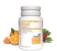foodboost Vitamina C 1000 mg 180 Capsule Vegane, 6 Mesi | Acido ascorbico puro, Senza eccipienti, 1 capsula al giorno, Contribuisce alla normale funzione del sistema immunitario