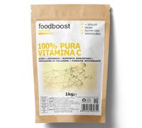 foodboost Vitamina C in Polvere Pura 1 kg con Dosatore Acido L ascorbico puro