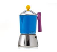 Foodesign Caffettiera Moka Cocca 3 Tazze, design moderno, per gas e induzione, caldaia bi-materiale