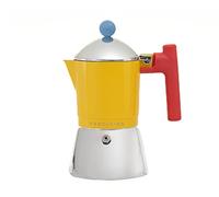 Foodesign Caffettiera Moka Cocca 3 Tazze, design moderno, per gas e induzione, caldaia bi-materiale