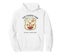 Foodie Family Crew - Mangia Bene Ridere Spesso Club di Cucina di Gruppo Felpa con Cappuccio