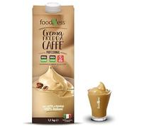 FoodNess 1 Brik Crema Fredda al Caffè Sorbetto Senza Glutine Lattosio Ogm Pronta da Bere + Biscotti Lotus