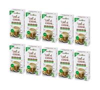 Foodness - 10 Box da 10 Capsule di Ginseng Amaro, Capsule Compatibili con Sistema Nespresso, Preparato in Polvere Senza Additivi, Senza Glutine, Lattosio, Grassi Idrogenati e Zuccheri Aggiunti