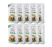 Foodness - 10 Box da 10 Capsule di Ginseng Classico, Capsule Compatibili con Sistema Nespresso, Solubile per Caffè con Estratto di Ginseng, Senza Glutine, Additivi, Lattosio e Zuccheri Aggiunti