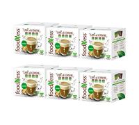 foodNess - 6 Box da 10 Capsule di Ginseng Amaro, Capsule Compatibili con Sistema Dolce Gusto, Preparato in Polvere Senza Additivi, Senza Glutine, Lattosio, Grassi Idrogenati e Zuccheri Aggiunti