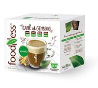 foodNess - 6 Box da 10 Capsule di Ginseng Amaro, Capsule Compatibili con Sistema Dolce Gusto, Preparato in Polvere Senza Additivi, Senza Glutine, Lattosio, Grassi Idrogenati e Zuccheri Aggiunti