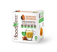 Foodness capsula Golden Milk con Curcuma compatibile Dolcegusto - 5 Confezioni da 10 Capsule [Tot. 50 Capsule]