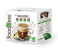 FoodNess - Capsula Macaccino compatibile Dolce Gusto senza lattosio e glutine a base caffè cacao e maca (3 box Tot. 30 capsule)