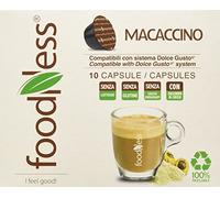 Foodness Capsula Macaccino compatibile Dolcegusto - 5 Pacchi da 10 unità
