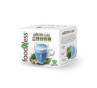 FoodNess - Capsula Unicorn Latte compatibile Dolce Gusto senza glutine e lattosio con derivati di spirulina e zenzero (1 box Tot. 10 Capsule)