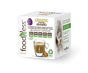 Foodness Ginseng Amaro compatibile Lavazza A Modo Mio 90 capsule