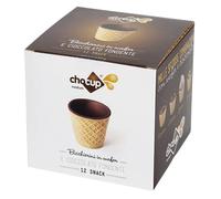FOODRINKS CHOCUP MEDIUM 60ml - 12 SNACK BICCHIERINI IN WAFER E CIOCCOLATO FONDENTE da 200g