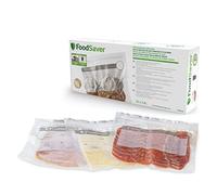 FoodSaver 20 sacchetti sottovuoto per alimenti con zip riutilizzabili 3.8lt | Utilizzabili e lavabili in lavastoviglie, senza BPA, confezione da 20 pezzi