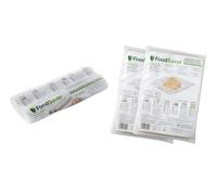 FoodSaver Kit 2 rotoli e 96 sacchetti sottovuoto per alimenti, goffrati