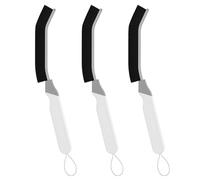 FOOGWEE Spazzola Pulizia Fessure - Spazzole per Pulire le Fughe - Spazzolino per Pulire Piccole Fessure - Spazzola Setole Dure per Pulisci Piastrelle Bagno Cucina Casa (3,Grigio)