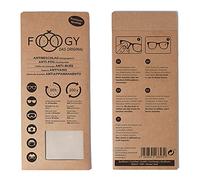 FOOGY Panno anti-appannamento per la pulizia degli occhiali in microfibra grigio, anti-appannamento, occhiali asciutti, nano-tecnologia per l'effetto anti-appannamento, non necessita di spray