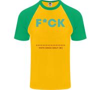 Fook Off Sì Tu Me Questo Divertente Offensivo Maglietta Baseball S/S Da Uomo