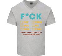 Fook Off Sì Tu Me Questo Divertente Offensivo Maglietta In Cotone A V Per Uomo
