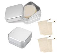 Foonary Contenitore per sapone da viaggio, in alluminio, per sapone e sapone, portasapone, per la casa e in viaggio, portasapone e portasapone, portasapone