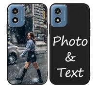Foonary Cover Personalizzate per ZTE Blade A34 6,6'', Personalizzata con Foto Immagine Disegni Custodia Personalizzabile, Personalizzabili Personalizzato Custodie Case per ZTE Blade A34, Nero