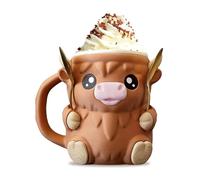 Foonary Highland Cow - Supporto per bicchiere da gelato in PLA, moderno e minimalista, ideale come regalo personale per amici e colleghi