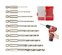 Foonary Set di punte per trapano HSS, 10 pezzi, M35, cobalto, metallo a lunghezza standard, accessori professionali per trapani in acciaio inossidabile, metalli duri, punte in metallo robuste con