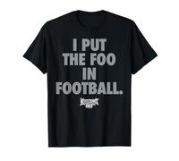 Foos Gone Wild Football On Black And Silver Maglietta