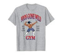 Foos Gone Wild - Hit The Gym Heather Grey Maglietta