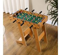 Foosball pieghevole HOMCOM per bambini adulti 69x37x70cm con 2 palline 6 maniglie