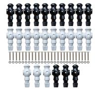 fooseball Uomo - Calcio balilla Uomo Giocatore | Figure Calcio balilla | 2 Colori Tabelle Calcio Uomini | 26x Calcio Balilla Componenti Giocatore di Gioco, Parti di Ricambio Per Palloni Da Calcio