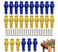 fooseball Uomo - Calcio balilla Uomo Giocatore | Figure Calcio balilla | 2 Colori Tabelle Calcio Uomini | 26x Calcio Balilla Componenti Giocatore di Gioco, Parti di Ricambio Per Palloni Da Calcio