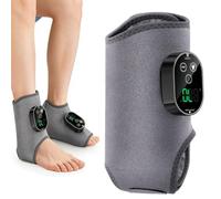 Foot and Ankle Massager,Foot Massager for Neuropathy, 6 Heating 3 Massage Modes & Timer,Cordless Ankle Heating Pad Plantar Fasciitis Relief for Feet, Ankles,Arms (Gray,1 pcs)