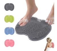 Foot and Back Scrubber Shower,foot Washer for Shower,foot Scrubber for Shower,shower Foot Scrubber,Cleaner Massager Mat Back Scrubber Silicone Bath Exfoliation Foot Circulation Relieve Tired Feet