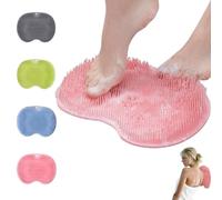 Foot and Back Scrubber Shower,foot Washer for Shower,foot Scrubber for Shower,shower Foot Scrubber,Cleaner Massager Mat Back Scrubber Silicone Bath Exfoliation Foot Circulation Relieve Tired Feet
