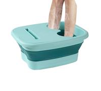 Foot Basin - Foot Bath | Foldable Foott Spa | collappsible Pedicure Bowl with Carry Handle foot spa for Women and Men Feet Soak Bowl Ergonomic Bottom Massage for Travel Soaking Tub Foldable