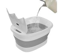 Foot Basin - Foot Spa | Pedicure Bowl | Foots Bath with Massager pieghevole Portable Bottom Massage Wheel Multifunctional Foots Soak Bucket with Phone Holder for Home Massager Tub Bath Basin