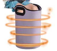 Foot Bath - 18.5 Inch 23L Folding Spa Container Waterproof | ABS PVC Portable Basin with Drainage Holes Safety Foot Soak Circulation Care | for Home Travel Shower Camping