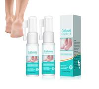 Foot Callus Removal Spray, 100 ml, Fast-Acting Callus Remover for Cracked Heels Dead Skin, Moisturizing Foot Care with, Gentle Exfoliation for Rough Feet, Dry Toes, Elbows, Smooth Skin (2 pezzi)