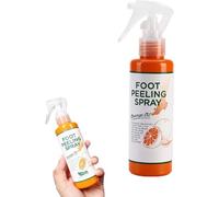 Foot Callus Remover Gel, Spray peeling istantaneo per i piedi, maschera per i piedi per staccare la pelle morta, Dispositivo per la rimozione dei calli per i piedi (Orange)
